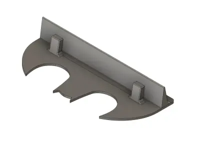 Stand support Batman for Hotwheels car blister 3D print model