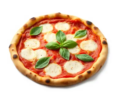 Neapolitan Pizza Model Pack with Charred Edges Low-poly 3D model