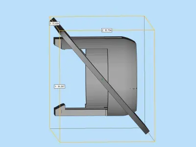 Parking sensor bracket for Audi Q5  rear bumper 3D print model