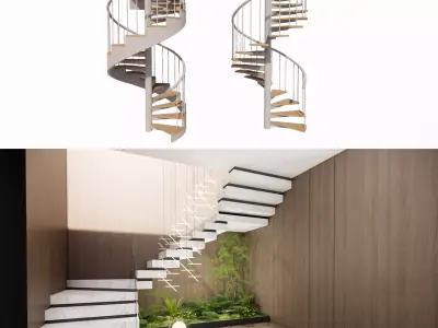 Spiral staircase -B12 3D model