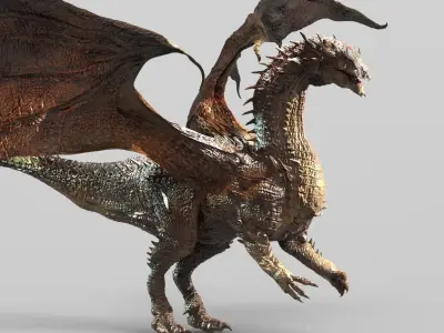 Ancient Jurassic Dragon 2 3D model