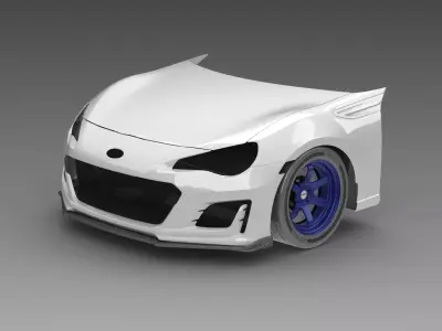 BRZ ZC6 Front Assembly Exterior Surface - 3D Laser-Scanned 3D model