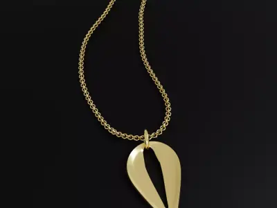 necklace 3D model