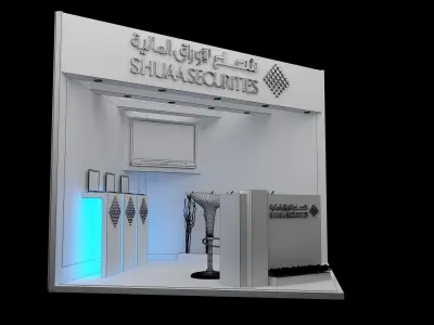  Booth Exhibition Stand a382a 3D model