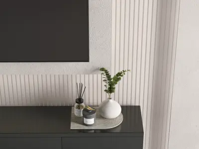 Tv Wall Set 12 3D model