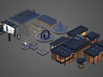 Exterior elements 3D model