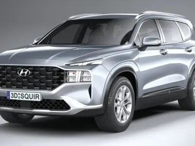 Hyundai SantaFe Basic 2021 3D model