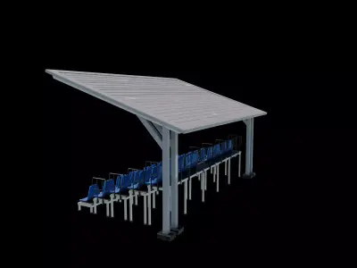 bleacher module  3D model