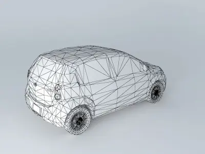 2010 Daihatsu Boon Low Poly Free 3D model