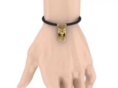 bracelet  snake lion dance cute 3D print model