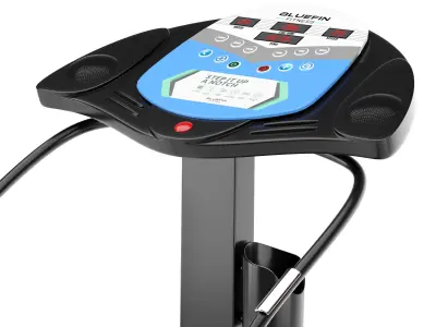 Gym-Tools-Fitness-Body-Building-set-15 massage table with stand 3D model