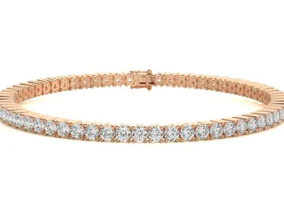 Tennis Bracelet 3dm stl renders details 3D print model