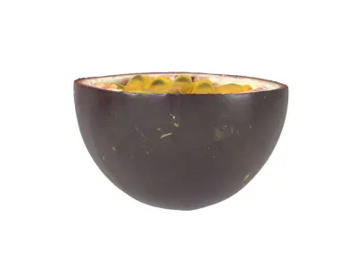 Photorealistic Passion Fruit Half 3D Scan 1 3D model
