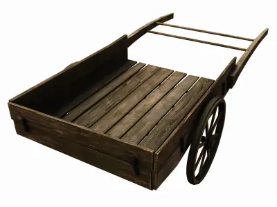 Medieval Cart  Low-poly 3D model from CGTrader