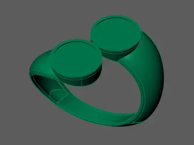 Womens Rings Plain Ring Ready STL 3DM Models Rings women 3D print model