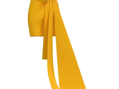 Bow skirt 3D model purchase