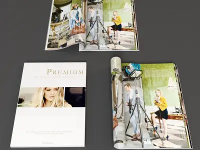 Magazine Collection mockup of 3D model
