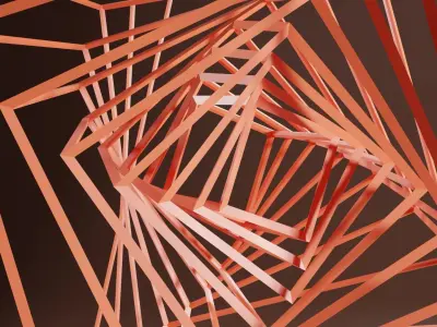 Wire Cube 3D model