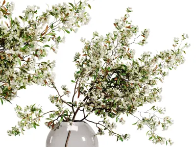 plants bouquet vase 56 3D model