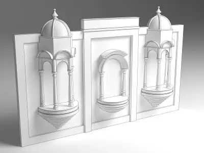 Indian Wedding Stage 3D model
