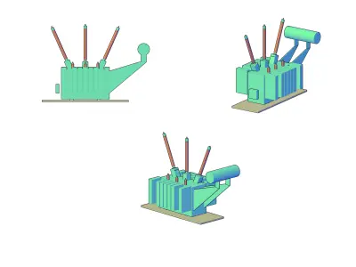 Power Transformer 3D print model