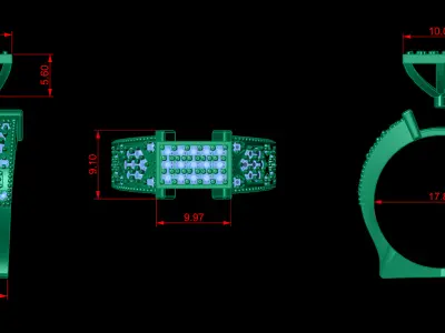 Jewelry Ring 3D print model