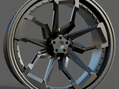CAR WHEEL 013 3D model