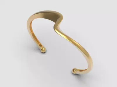 Screw bracelet 3D print model