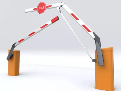 Car Parking Barrier 3D model