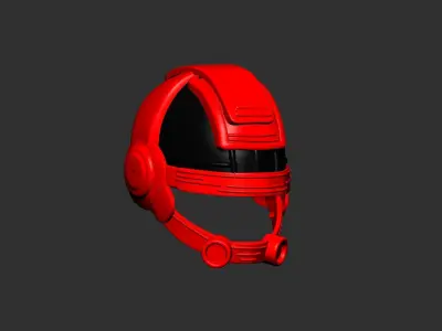 helmet high poly sculpt 3d printable  3D model 28