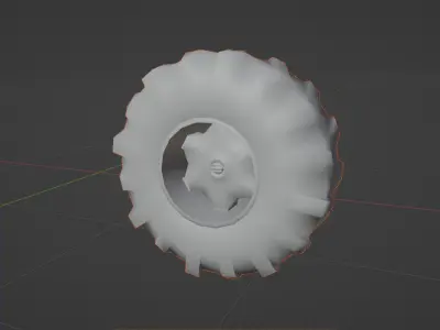 Tractor tyre 3D model