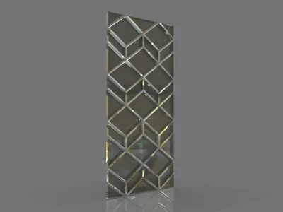 Decorative panel  Low-poly 3D model