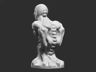 human anatomy modern sculpture 3d print model 95 3D print model