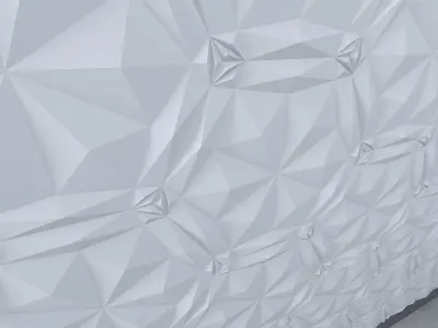 3d wall panel Low-poly 3D model