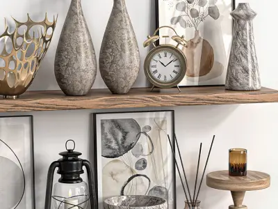 Decorative set 01 3D model 3