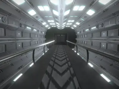 Sci fi Level design Free low-poly 3D model