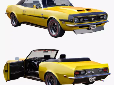 Chevrolet camaro Yenko 1968 convertible 3D model