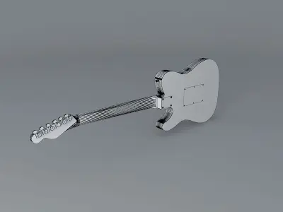 A HOT RODDED Fender Telecaster guitar Free 3D model