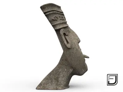 Happy Face From The Olmeca Culture 3D model
