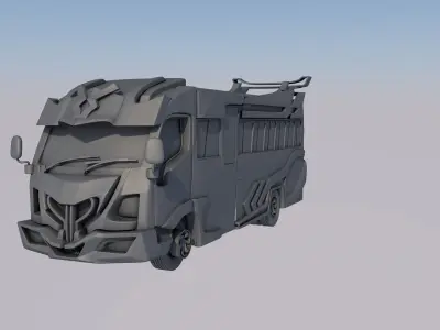 bus matatu 3D model by jmadde55