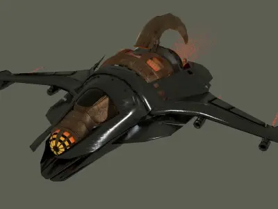 Cruiser class Spaceship Free 3D model