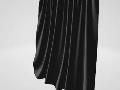 curtain Low-poly 3D model