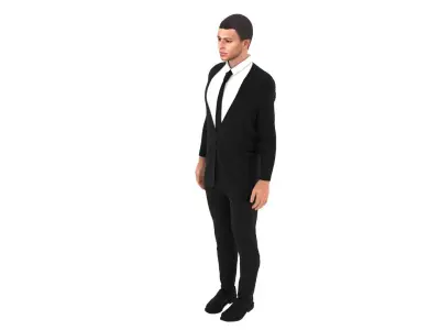 Kylian Mbappe Low-poly 3D model