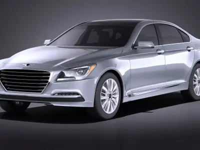 Hyundai Genesis 2016 VRAY 3D model