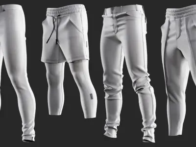 20 Pants - Vol 3 - Base Mesh 3D model