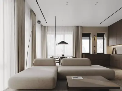 Interior Scene 2 - 3d Model - Lighting 3D model 3D model