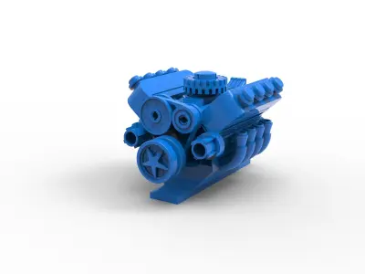 V8 TWIN ENGINE 3D print model