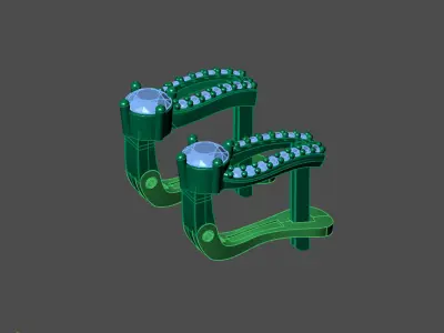 Women Earrings 3DM STL Womens Earring Renders 3D print models   3D print model 28