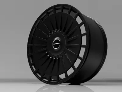 Vossen S21-12 car ring Low-poly 3D model