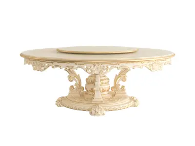 Victorian round dining table by Modenese 3D model